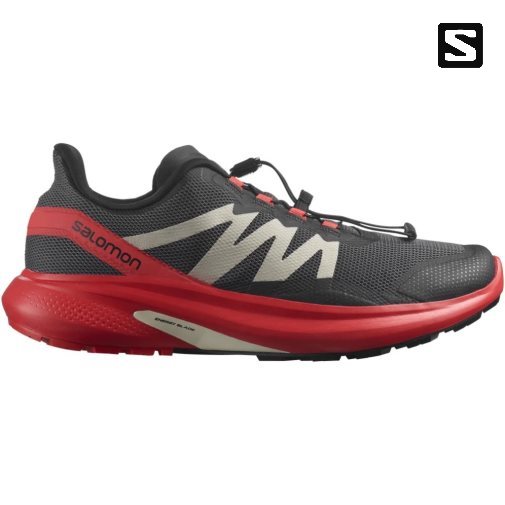 Black / Red Salomon Hypulse Men's Trail Running Shoes | IE UC2094